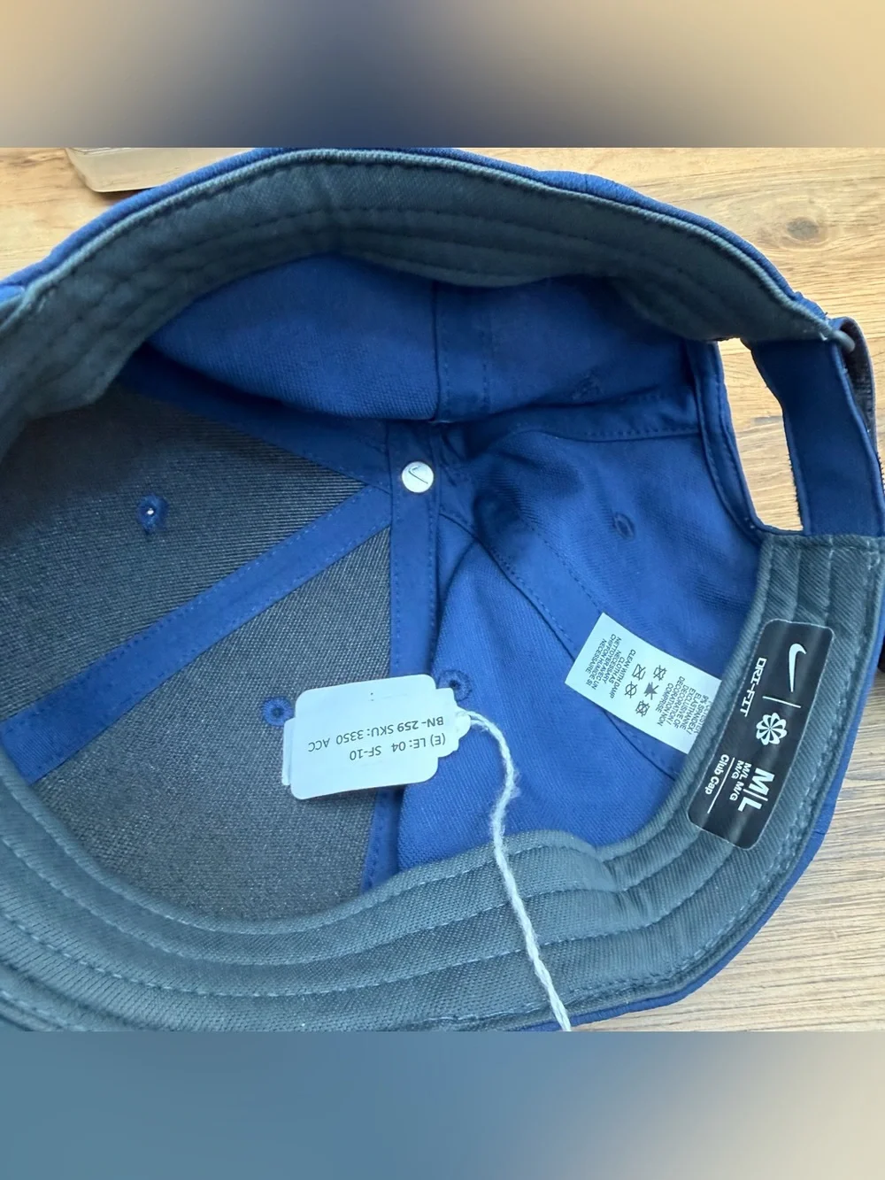 Nike Royal Blue Cap with Light Blue Swoosh - Picture 5 of 5